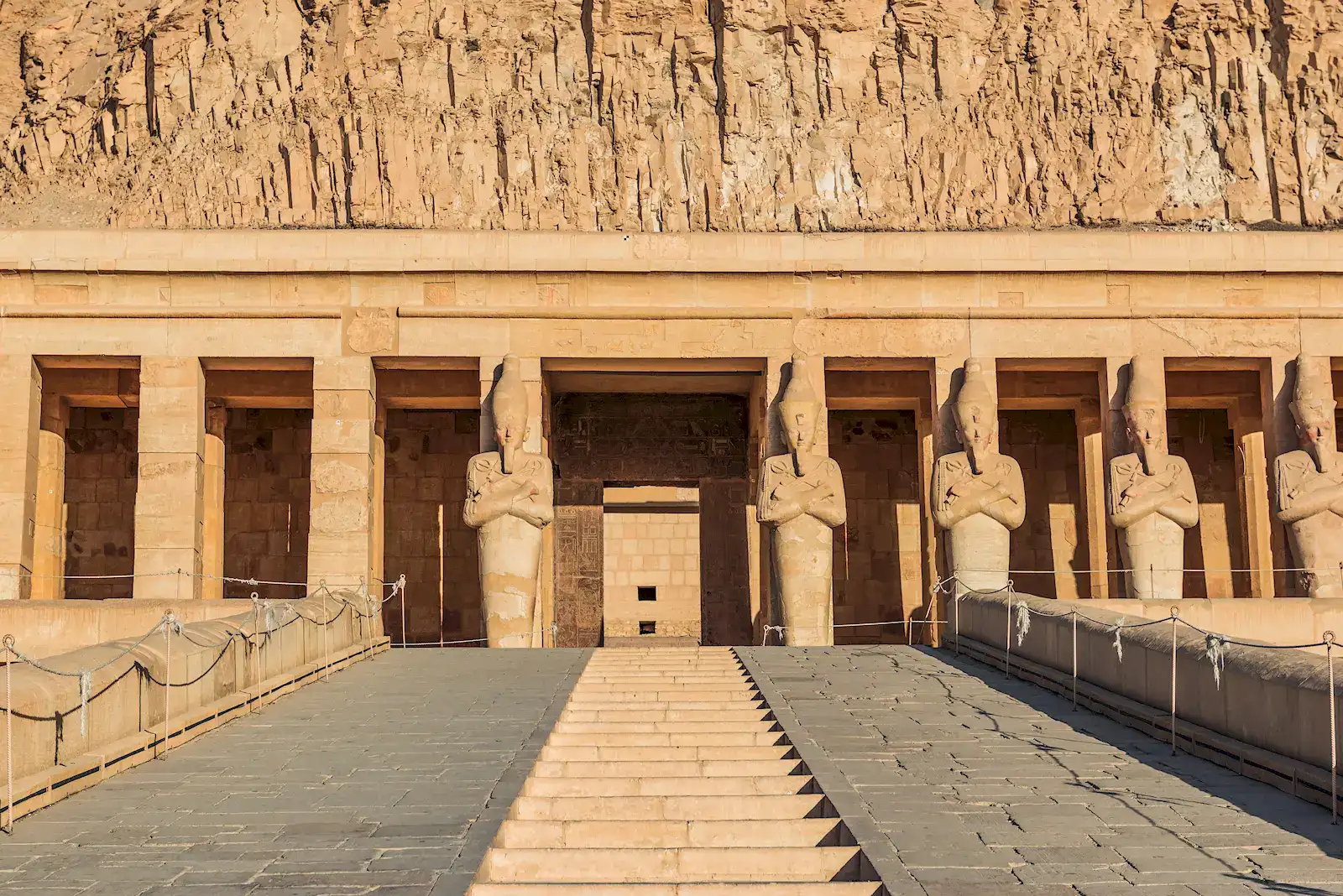 The terraced Hatshepsut temple near Luxor